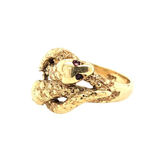 Pre Owned 9ct Snake Ring ZT146